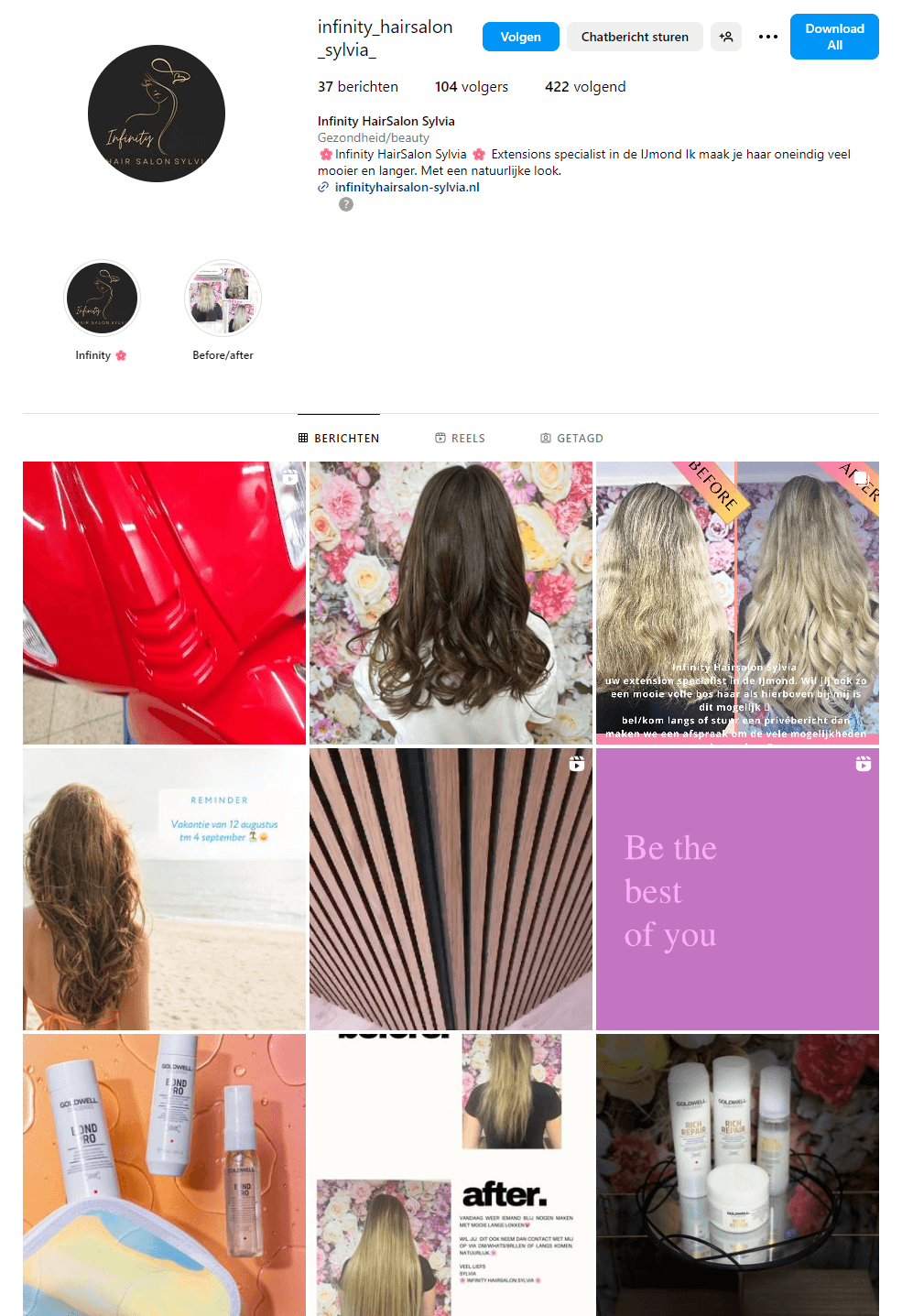 Infinity-HairSalon-Sylvia - Instagram mobiel Infinity-HairSalon-Sylvia - Instagram mobiel